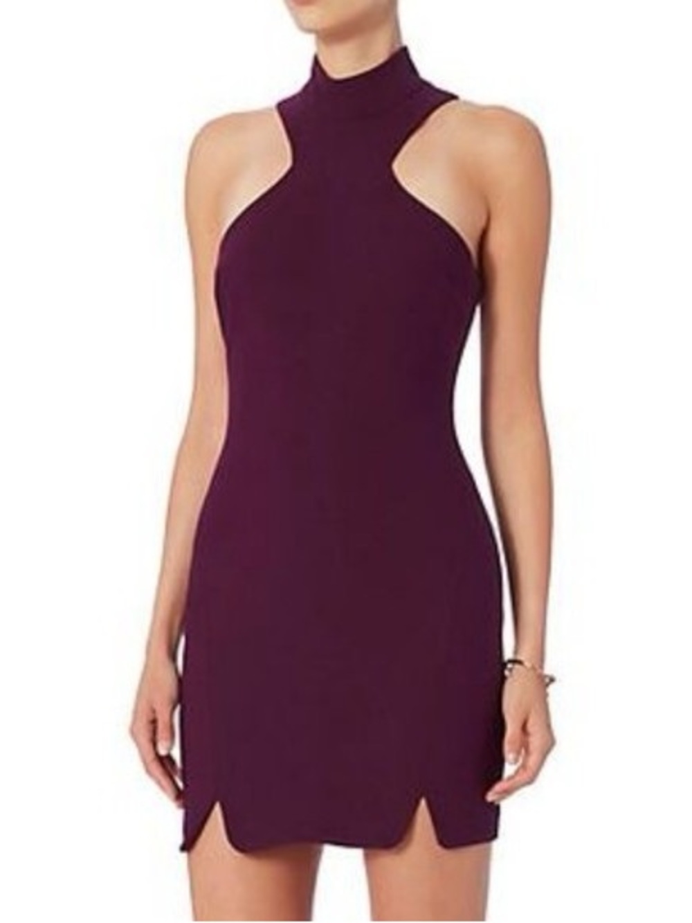 Cinq à Sept Jax Cutout Purple Plum Dress Size 0